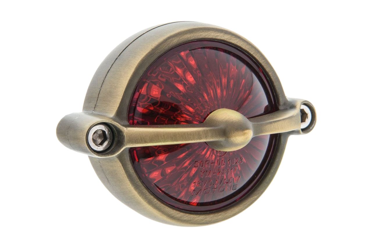 LED Tail Light, Bel Air Vintage Brass, 50mm Lens Diameter, 1 pc.