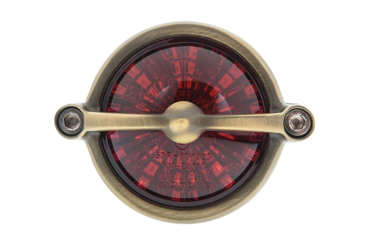 LED Tail Light, Bel Air Vintage Brass, 50mm Lens Diameter, 1 pc.