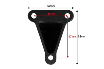 LED Taillight Eldorado, with Mount, Powder Black, Lens Diameter 50mm, 1 Set
