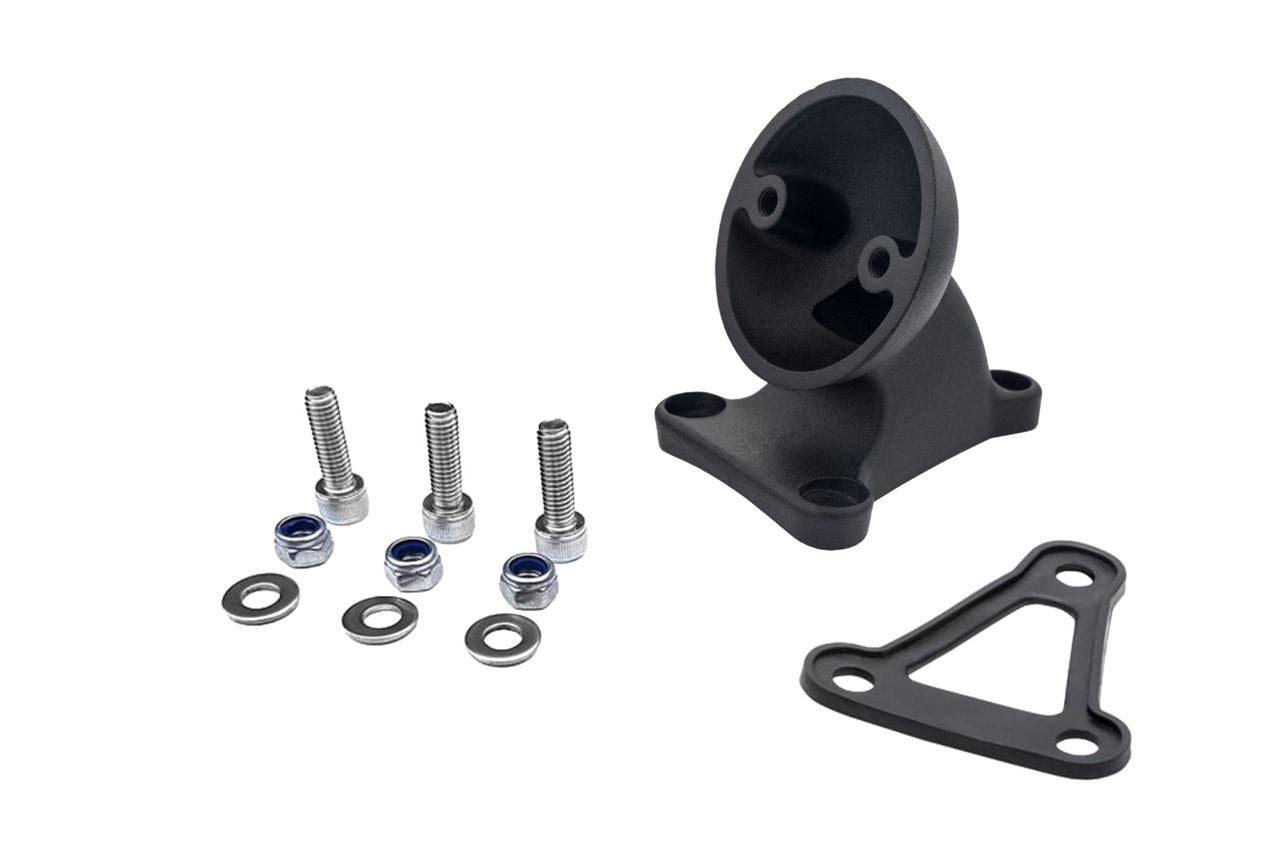 Taillight Mount for Round Taillights, Powder Black, 1 Set