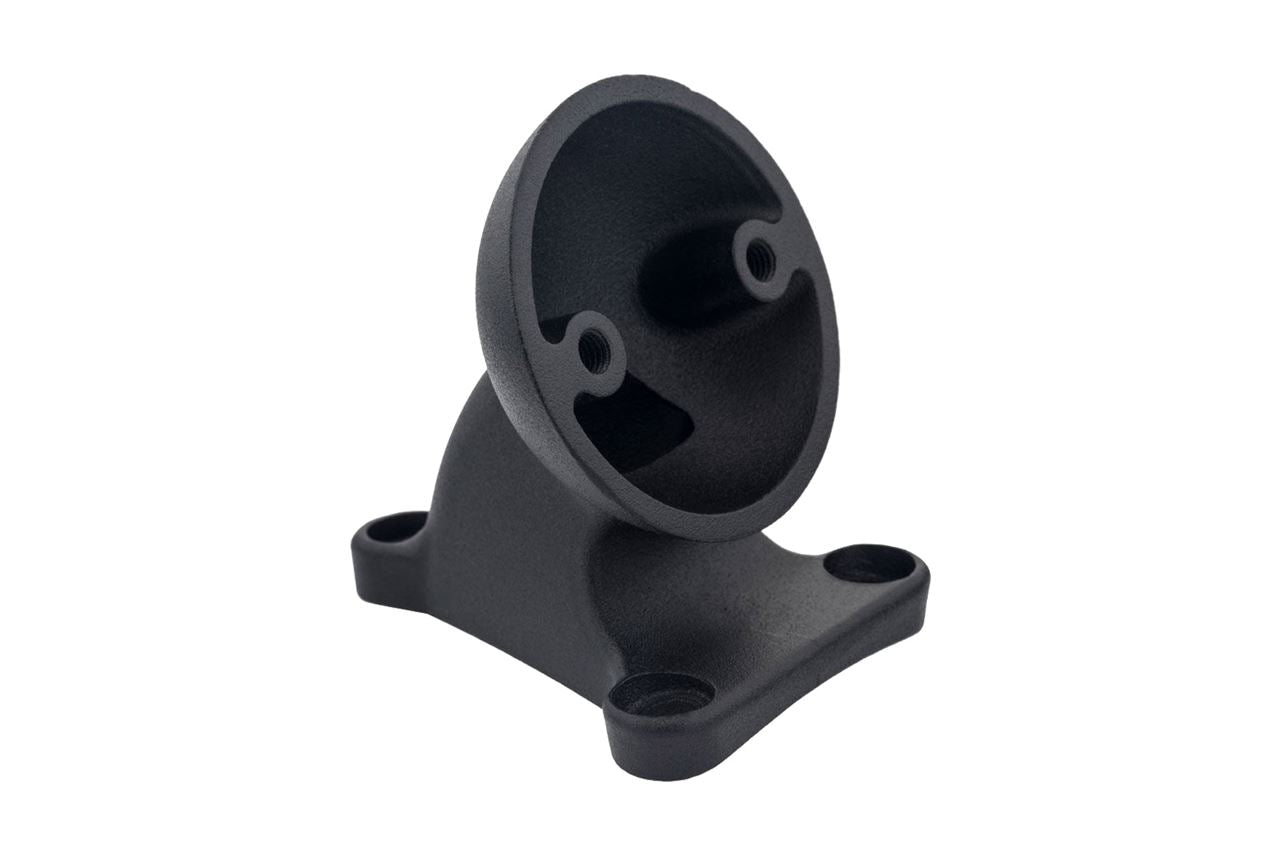 Taillight Mount for Round Taillights, Powder Black, 1 Set