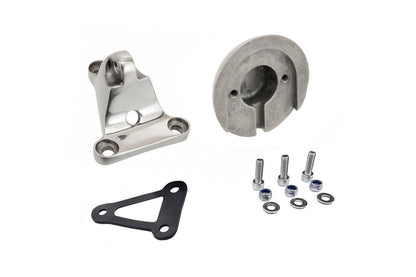 Adjustable Taillight Mount for Round Taillights, Polished, 1 Set