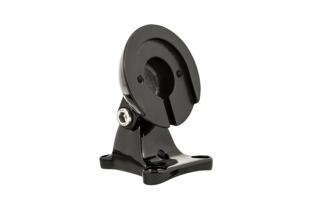 Adjustable Taillight Mount for Round Taillights, Black, 1 Set