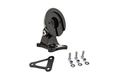 Adjustable Taillight Mount for Round Taillights, Black, 1 Set