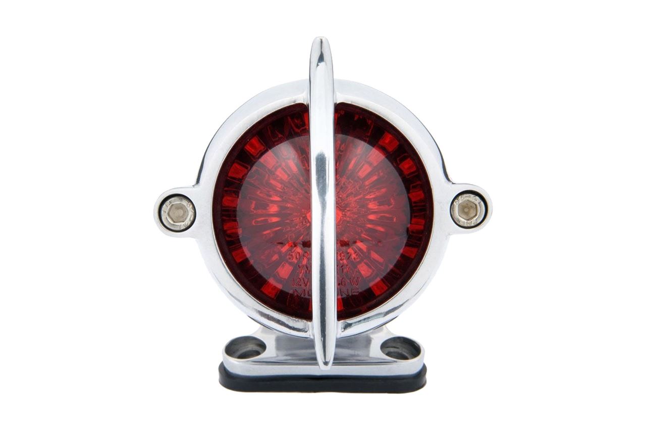 LEDテールライト クーダ マウント付き ポリッシュ レンズ直径50mm 1セット
