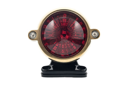 LED Tail Light El Dorado with Mount, Brass, Lens Diameter 50mm, 1 Set