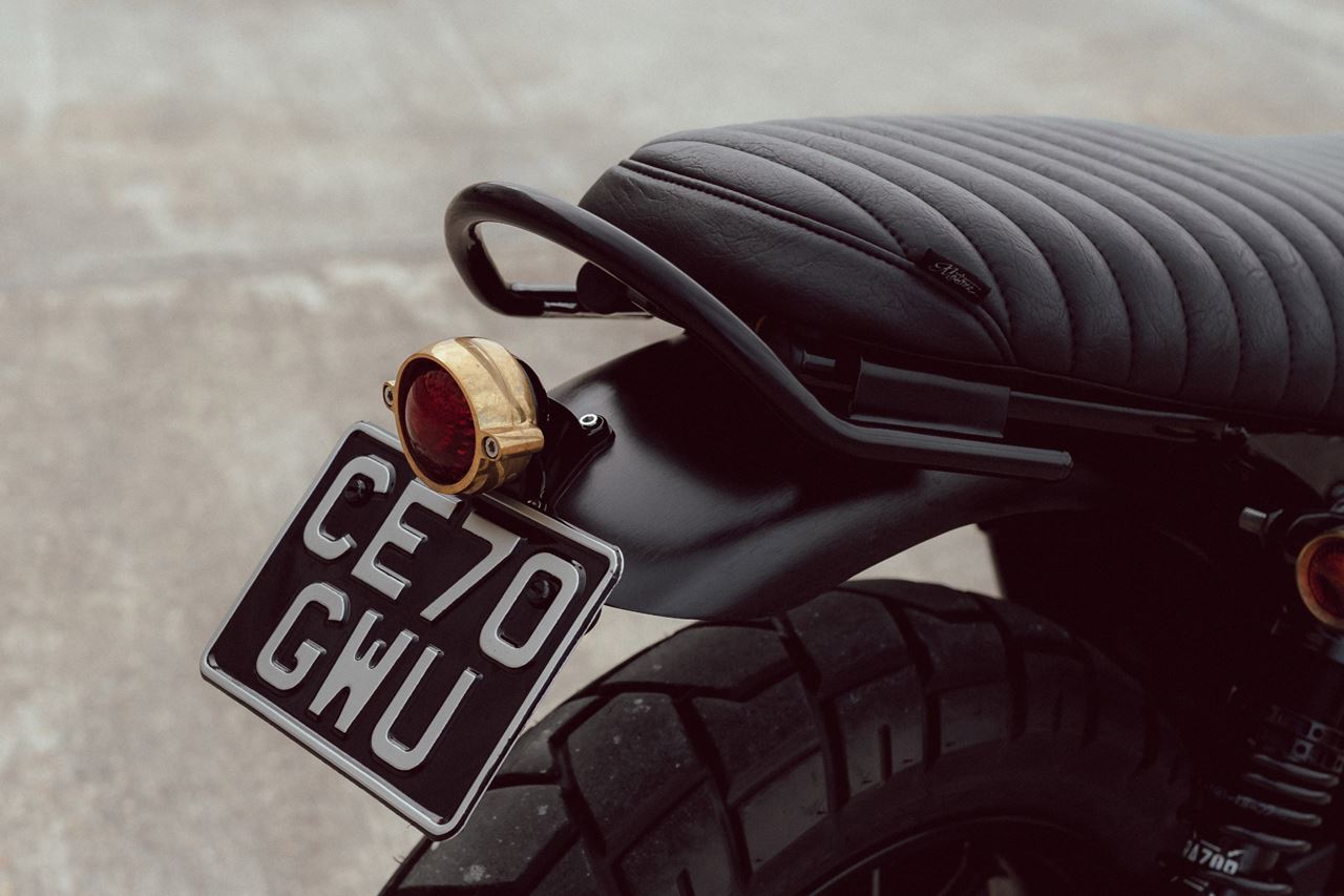 LED Taillight Eldorado Brass, 50mm Lens Diameter, 1 pc.
