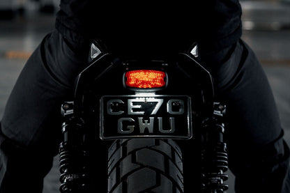 LED Tail Light Goat Powder Black, 40mm (H) x 82mm (W), 1 pc