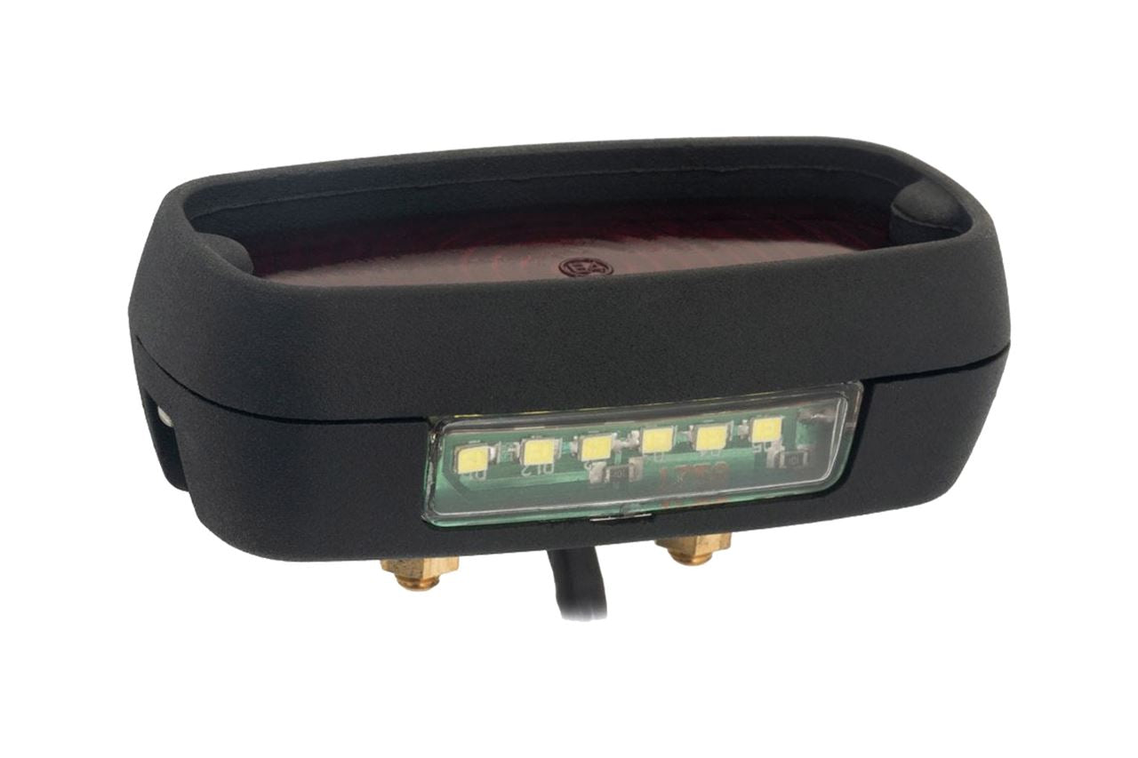 LED Tail Light Goat Powder Black, 40mm (H) x 82mm (W), 1 pc