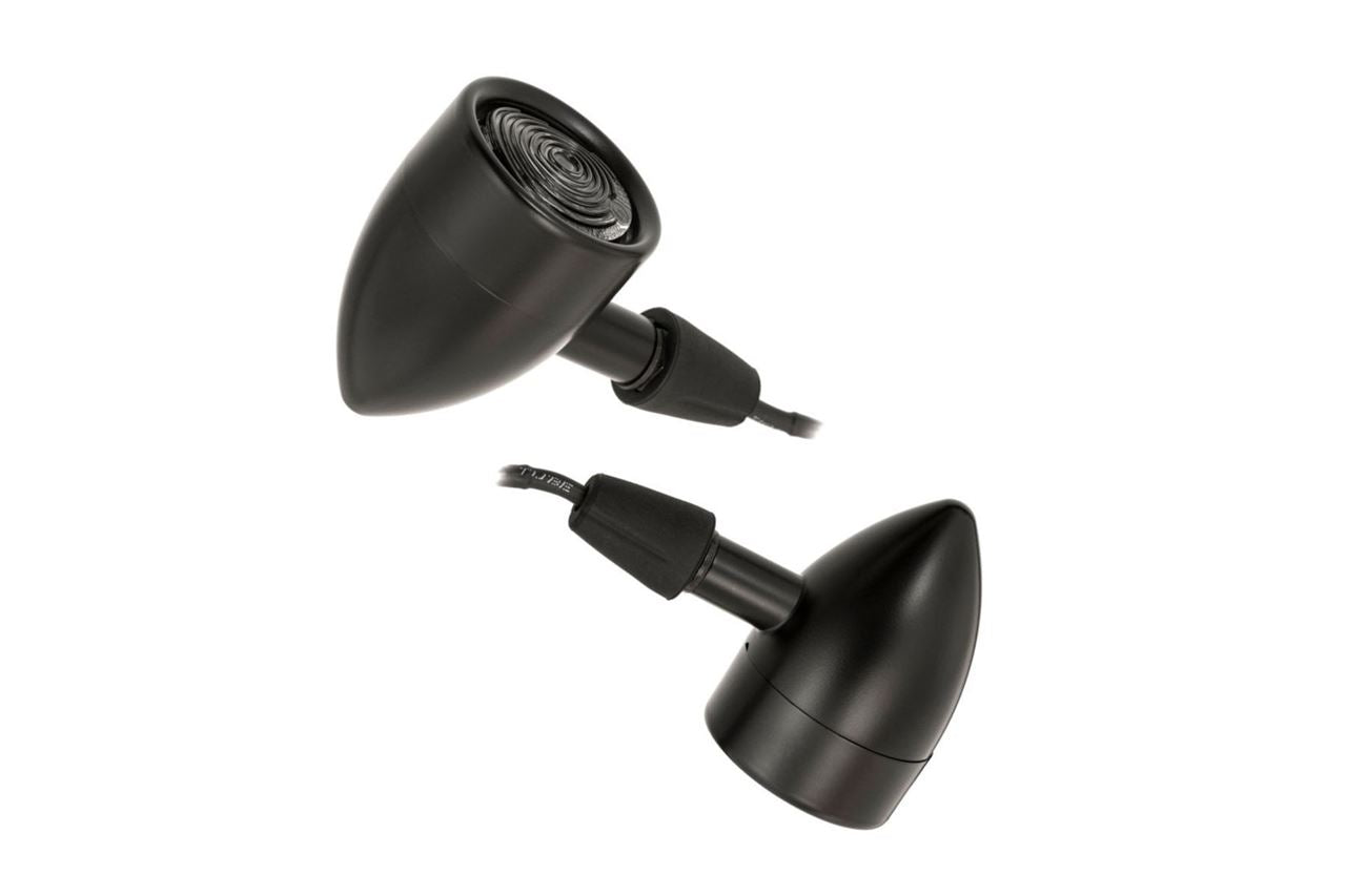 LED Turn Signals Icon Black 2pcs M8 Universal