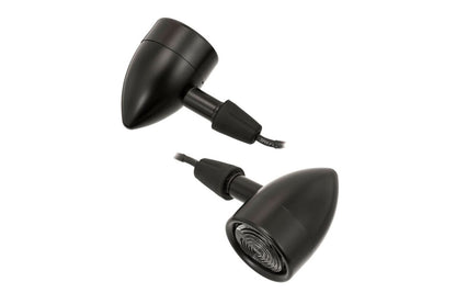 Tail Light Integrated LED Turn Signals, Icon Multi, Black, 2 pieces, M8, Universal