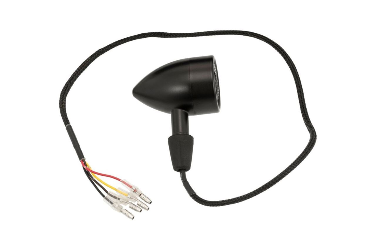 Tail Light Integrated LED Turn Signals, Icon Multi, Black, 2 pieces, M8, Universal