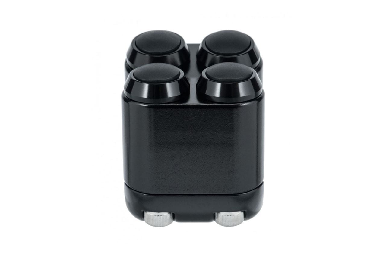 Push Button Switch, 4-Button, Black, 1 pc, for 22mm Handle