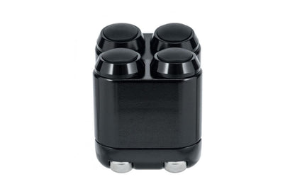 Push Button Switch, 4-Button, Black, 1 pc, for 22mm Handle