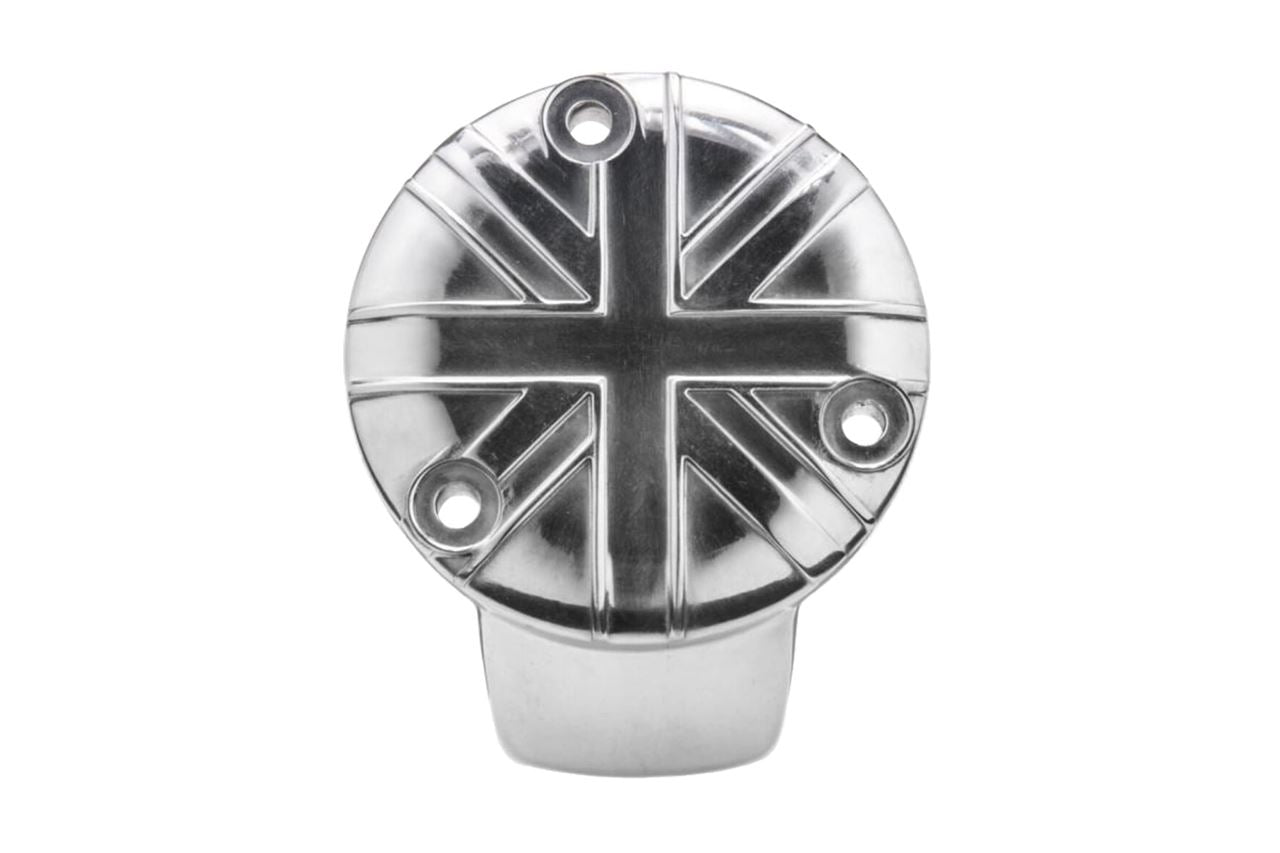 Throttle Body Covers Union Jack Polished 2 pcs T120 Thruxton 1200/R/RS Bobber