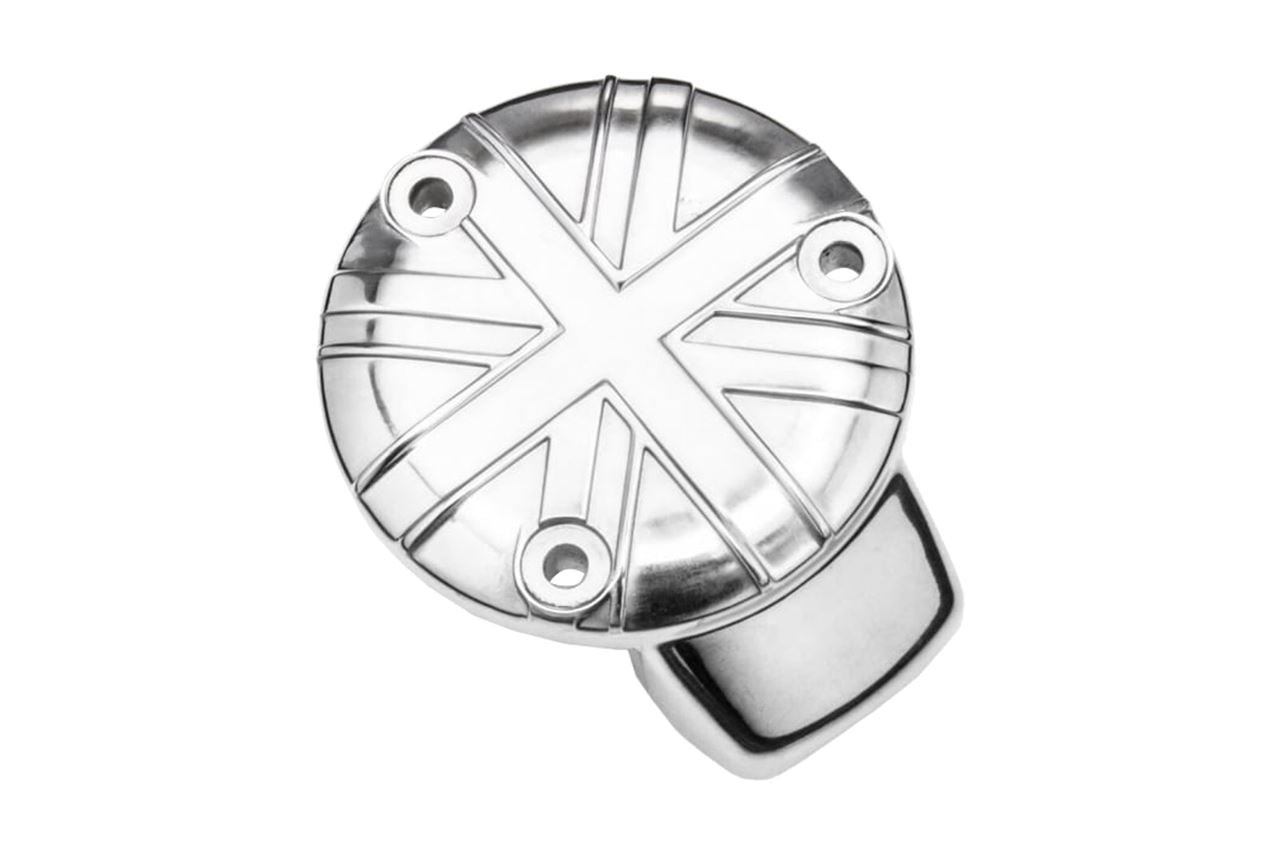 Throttle Body Covers Union Jack Polished 2 pcs T120 Thruxton 1200/R/RS Bobber