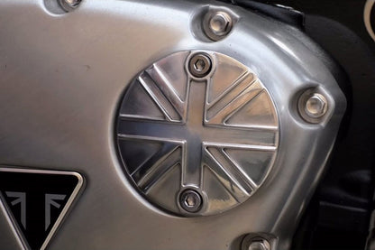 Generator Badge Union Jack Polish 1 pc T100/T120 Speed Twin 900 Scrambler 900