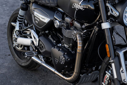 Generator Badge Union Jack Black/Polished 1pc for T100/T120 Speed Twin 900 Scrambler 900