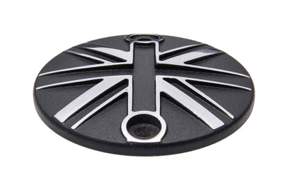 Generator Badge Union Jack Black/Polished 1pc for T100/T120 Speed Twin 900 Scrambler 900