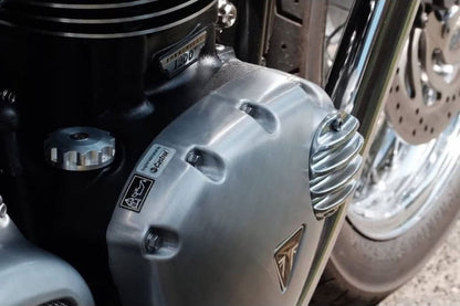 GENERATOR BADGE RIB POLISHED 1 pc T100/T120 SPEEDTWIN 900 SCRAMBLER 900