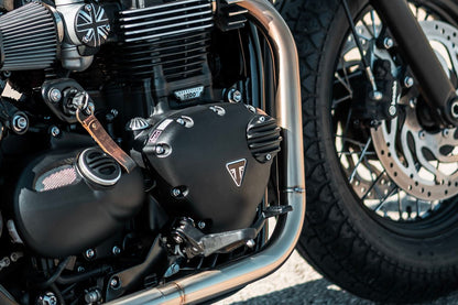 Generator Badge Rib Black 1 pc T100/T120 Speed Twin 900 Scrambler 900