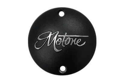 Generator Badge MoTOne Logo Black/Polish 1pc T100/T120 Speed Twin 900 Scrambler 900