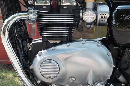 クラッチバッジ リブ ポリッシュ 1個 T100/T120 スピードツイン900 スクランブラー900
