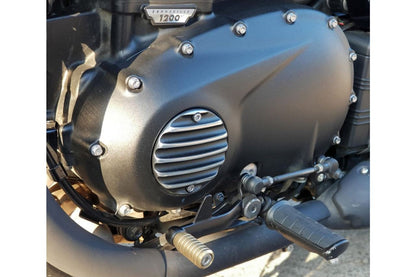 Clutch Badge Rib Black/Polished 1 piece for T100/T120 Speed Twin 900 Scrambler 900