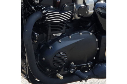 Clutch Badge Ribbed Black 1pc T100/T120 Speed Twin 900 Scrambler 900