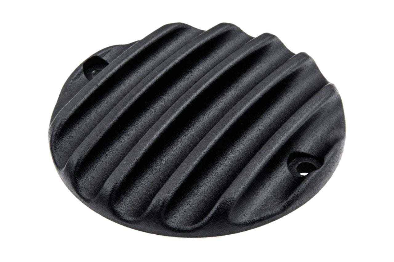 Clutch Badge Ribbed Black 1pc T100/T120 Speed Twin 900 Scrambler 900