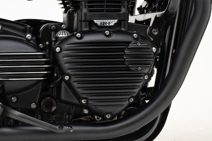 タイミングカバー リブ ブラック 1個 T100/T120 スピードツイン900 スクランブラー900