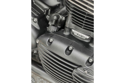 オイルフィラーキャップ ロズウェル ブラック 1個 T100/T120 スピードツイン900 スクランブラー900