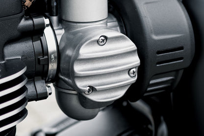 Throttle Body Covers Ribbed Blast 2pc Thruxton 1200/R/RS Bobber