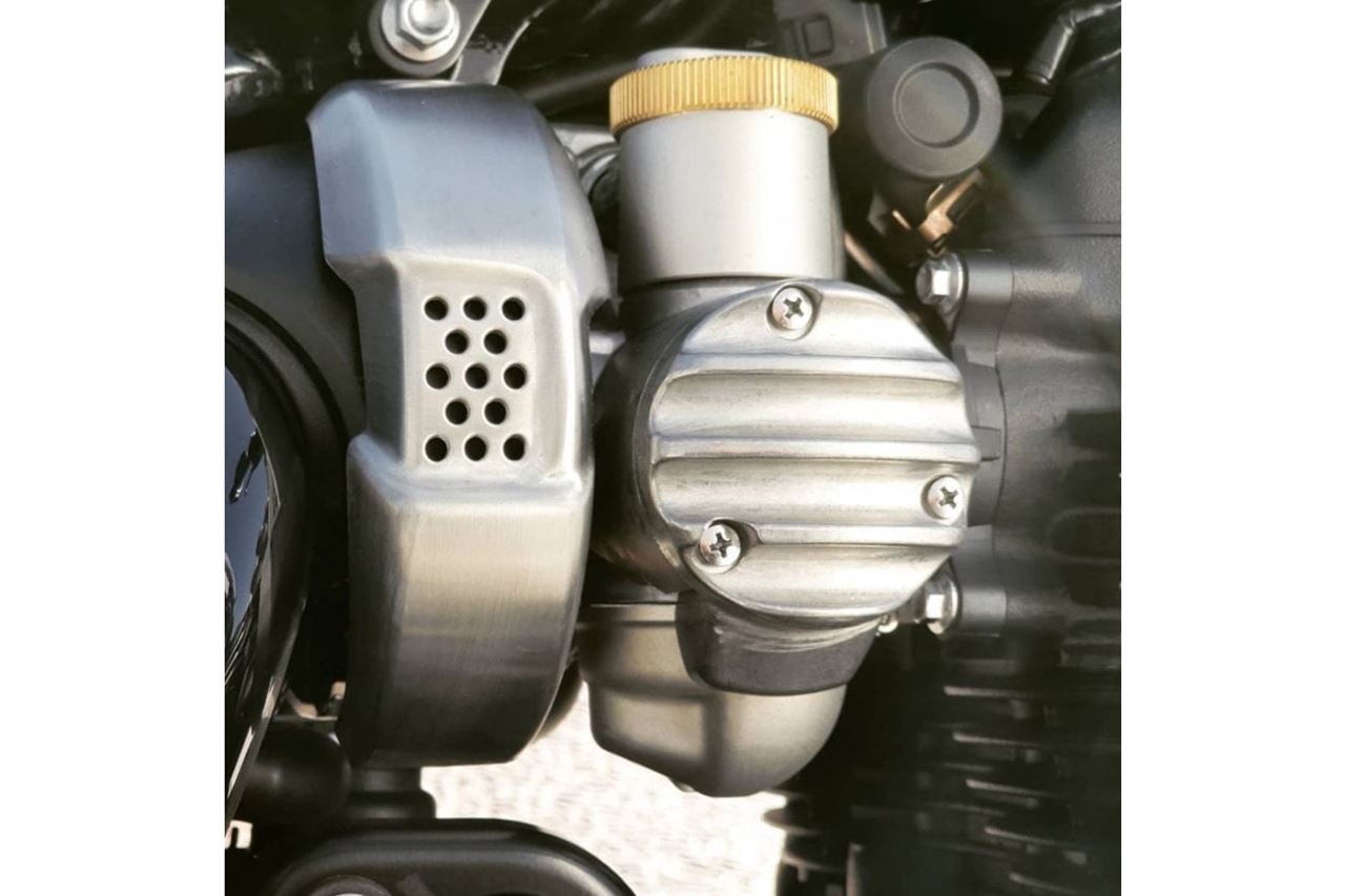 スロットルボディカバー リブ 素地 2個 T120 スラクストン1200/R/RS ボバ―