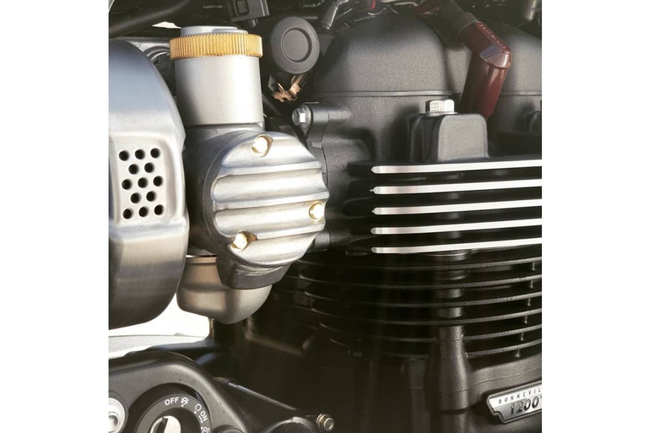 スロットルボディカバー リブ 素地 2個 T120 スラクストン1200/R/RS ボバ―