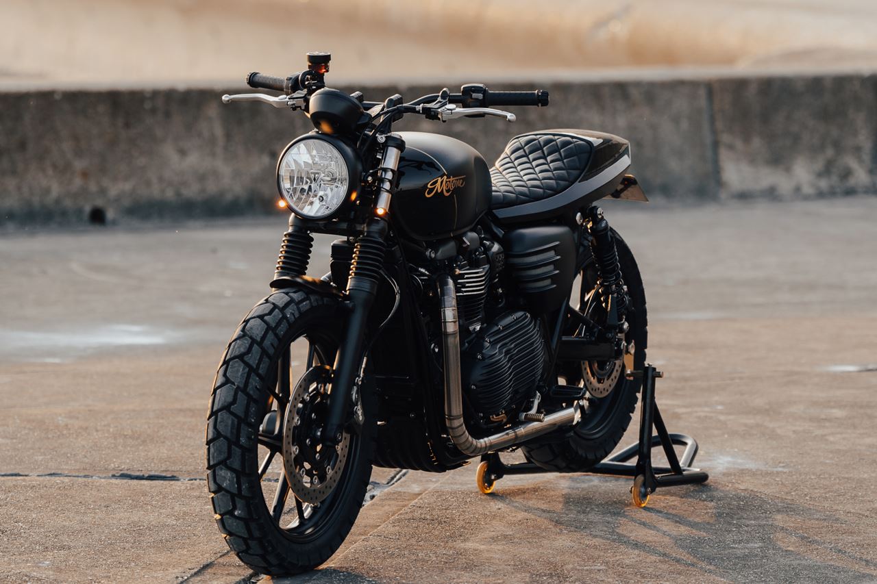 クラッチカバー リブ アルミ ブラック 1個 T100/T120 スピードツイン900 クランブラー900