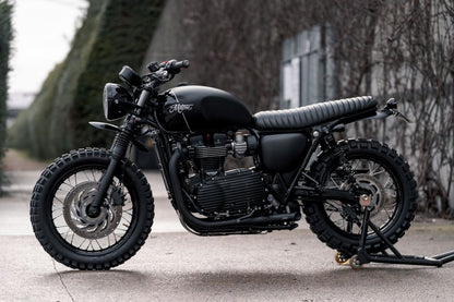 クラッチカバー リブ アルミ ブラック 1個 T100/T120 スピードツイン900 クランブラー900
