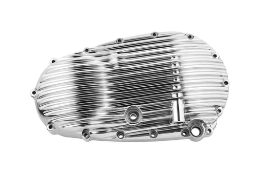クラッチカバー リブ アルミ ポリッシュ 1個 T100/T120 スピードツイン900 スクランブラー900
