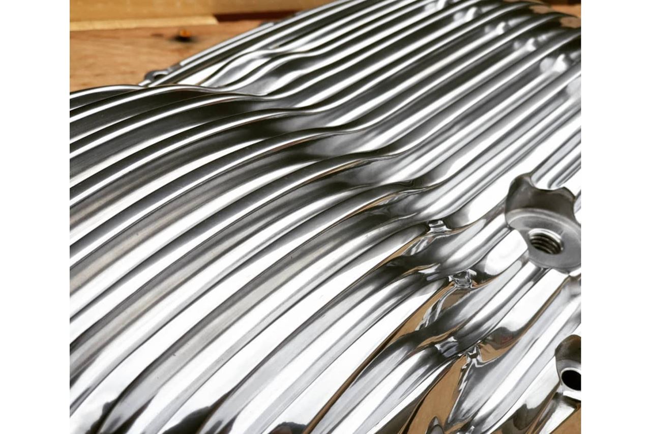 Clutch Cover Ribbed Aluminum Polished 1pc T100/T120 Speed Twin 900 Scrambler 900