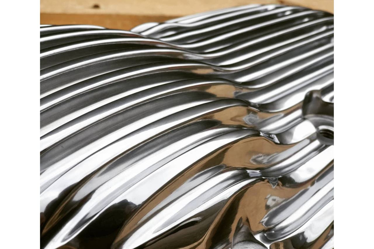 Clutch Cover Ribbed Aluminum Polished 1pc T100/T120 Speed Twin 900 Scrambler 900