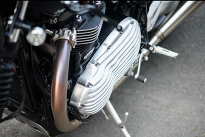 クラッチカバー リブ アルミ ブラッシュ 1個 T100/T120 スピードツイン900 スクランブラー900