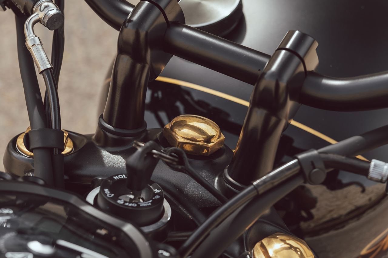 Stem Nut Boss Brass 1pc T100/T120 Speed Twin 900 Scrambler 900