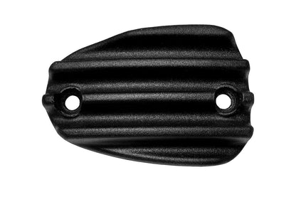 Master Cylinder Cap, Ribbed, Black, Die-Cast Aluminum, 1 pc., T100, T120, Bobber, Speedmaster