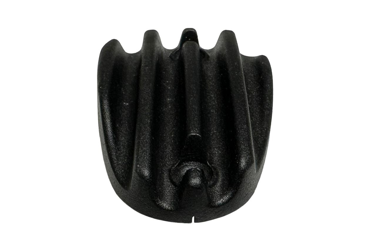 Master Cylinder Cap, Ribbed, Black, Die-Cast Aluminum, 1 pc., T100, T120, Bobber, Speedmaster