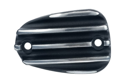 Master Cylinder Cap Ribbed Black/Polished Die-Cast Aluminum 1 pc T100 T120 Bobber Speedmaster