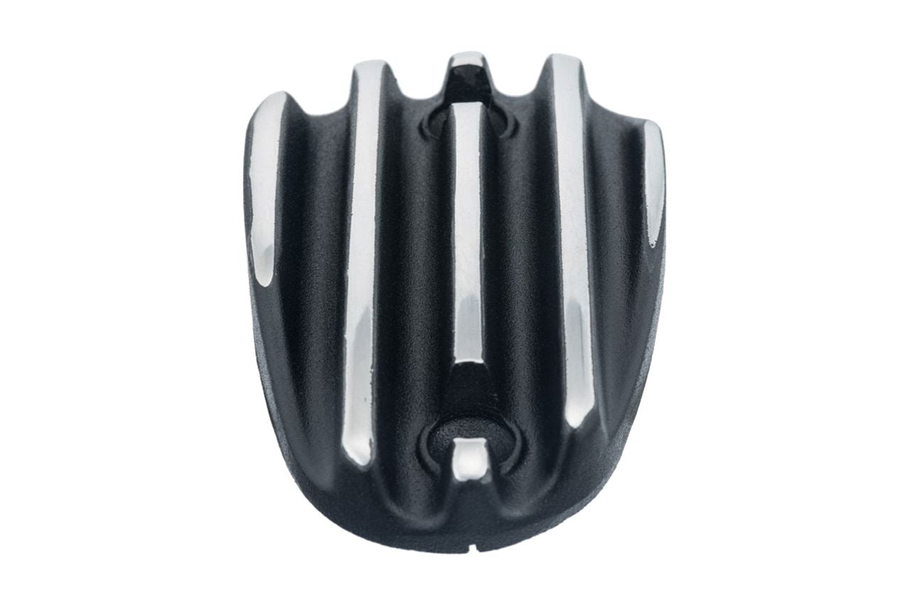 Master Cylinder Cap Ribbed Black/Polished Die-Cast Aluminum 1 pc T100 T120 Bobber Speedmaster