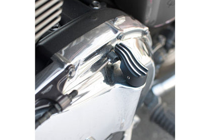 Clutch Lifter Cover Talon Rib Black/Polished 1 pc. Air-cooled T100 Scrambler Thruxton