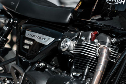 Engine Bolt Caps Polished 4pc T100/T120 Speed Twin 900 Scrambler 900