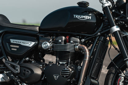 Engine Bolt Caps Polished 4pc T100/T120 Speed Twin 900 Scrambler 900