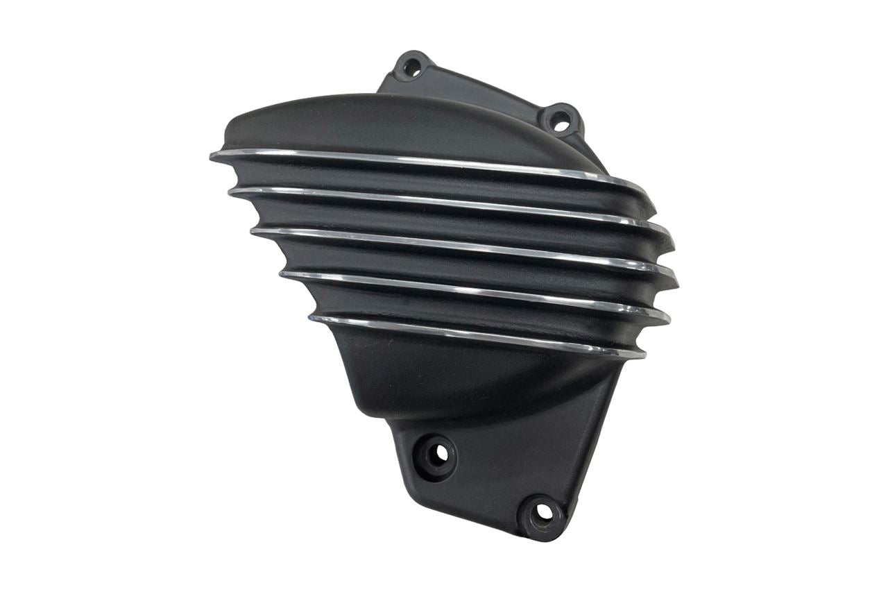 Sprocket Cover Ribbed Black/Polished 1 pc T100/T120 Speed Twin 900 Scrambler 900